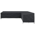 vidaXL Housse pour meubles Noir 355 x 275 x 80 cm Tissu Oxford 600D