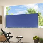 vidaXL Auvent latéral rétractable de patio 100x300 cm Bleu
