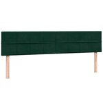 vidaXL Sommier à lattes de lit et matelas vert foncé 180x220cm velours