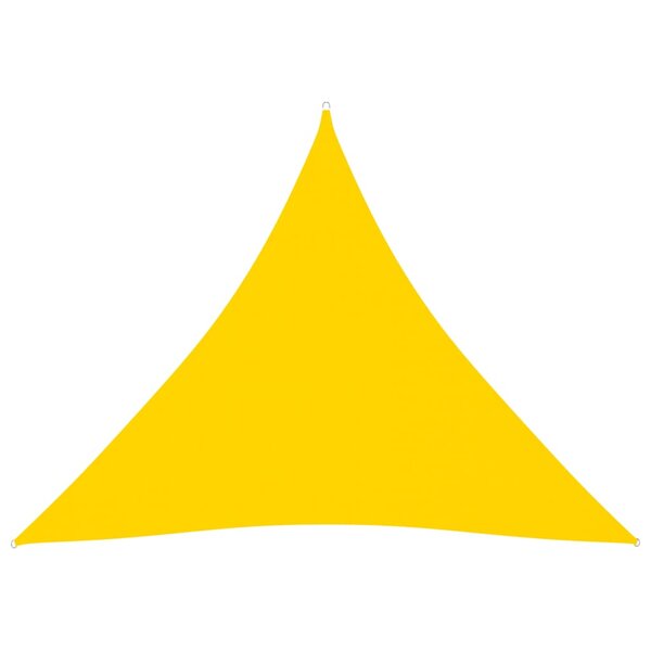 vidaXL Voile de parasol Tissu Oxford triangulaire 6x6x6 m Jaune