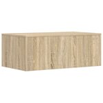 vidaXL Bureau mural Chêne Sonoma 80 x 45 x 30 cm Bois d'ingénierie