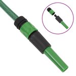 vidaXL Tuyau d'arrosage avec jeu de raccords vert 0 75" 50 m PVC