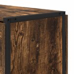 vidaXL Table à dîner 144 x 60 x 75 cm Bois d'ingénierie Chêne fumé