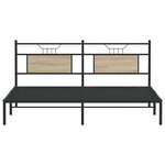 vidaXL Cadre de lit sans matelas chêne sonoma 183x203 cm
