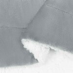 vidaXL Jeté Gris 150 x 200 cm Toison