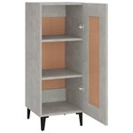 vidaXL Buffet Gris béton 34 5x34x90 cm Bois d'ingénierie