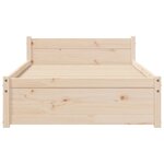 vidaXL Cadre de lit sans matelas bois massif 100x200 cm