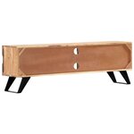 vidaXL Meuble TV 140x30x45 cm Bois d'acacia massif