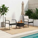vidaXL Ensemble de jardin avec coussin acier