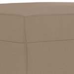 vidaXL Ensemble de canapés 3 Pièces avec coussins Cappuccino Similicuir