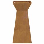 vidaXL Jardinière à pilier Argent 35 x 35 x 73 cm