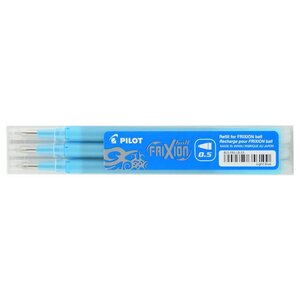 Set de 3 Recharges friXion Ball Clicker pointe fine Turquoise PILOT