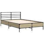 vidaXL Cadre de lit sans matelas chêne sonoma 120x190 cm