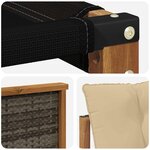 vidaXL Ensemble de canapés d'extérieur 10 pc Naturel et Beige