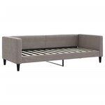 vidaXL Lit de jour avec gigogne et tiroirs taupe 80x200 cm tissu