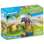 Playmobil - 70523 - cavalier avec poney brun