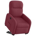 vidaXL Fauteuil inclinable rouge bordeaux tissu