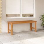 vidaXL Banc de jardin 114 cm bois de teck solide