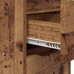 vidaXL Table de chevet Bois Ancien 30 5 x 30 x 43 cm Bois d'ingénierie