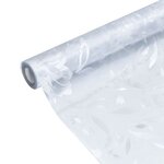 vidaXL Film pour fenêtre dépoli motif de fleurs 90x500 cm PVC