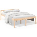 vidaXL Lit pour personne âgée sans matelas 140x190 cm bois pin massif