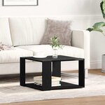 Table basse vidaXL Noir Chêne 85x55x31 cm Bois d'ingénierie