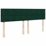 VidaXL Cadre de lit ottoman avec matelas vert foncé 180x200 cm velours