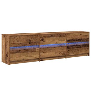 vidaXL Unites TV 2 Pièces Bois Ancien 180 x 34 x 50 cm Bois d'ingénierie