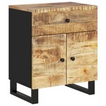 vidaXL Table de chevet 50x33x60 cm Bois de manguier et d'ingénierie