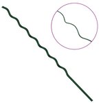 vidaXL Soutien de plante 5 Pièces Vert 110 x 0.6 x 0.6 cm Acier