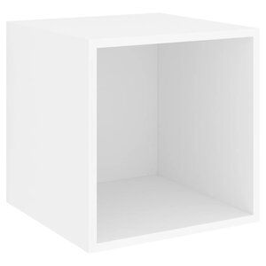 vidaXL Armoire murale Blanc 37x37x37 cm Bois d’ingénierie