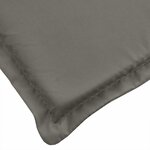 vidaXL Coussin de chaise longue gris foncé mélangé 200x50x4 cm tissu