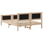 vidaXL Cadre de lit avec tête de lit Gris clair 135 x 190 cm tissu