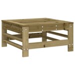 vidaXL Repose-pieds de jardin et coussins lot de 2 bois pin imprégné