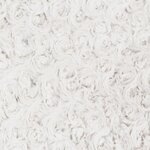 Coussin fourrure bouclé - Carré - Ecru - 45 x 45 cm