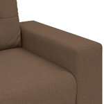 Canapé 3 places vidaXL Marron 180 cm en tissu