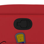 vidaXL Fauteuil de massage inclinable rouge similicuir
