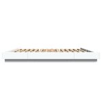 vidaXL Cadre de lit avec lumières LED sans matelas blanc 200x200 cm