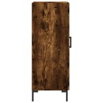 vidaXL Buffet Chêne fumé 34 5x34x90 cm Bois d'ingénierie