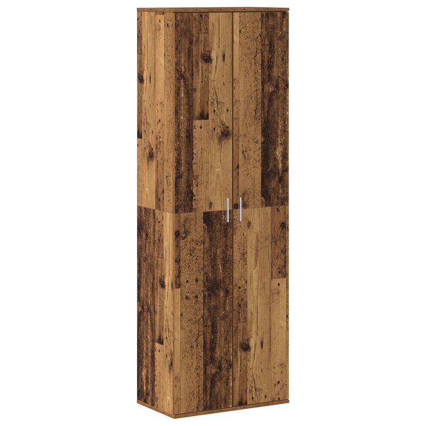 vidaXL Highboard Bois Ancien 60x35x180 cm Bois Ingénierie