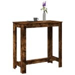 vidaXL Table de bar chêne fumé 102x50x103 5 cm bois d'ingénierie