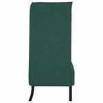 vidaXL Canapé à Haut Dossier Vert foncé 109 x 56 x 121 cm tissu