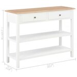 vidaXL Buffet Blanc 110x35x80 cm MDF