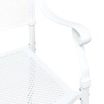 vidaXL Chaise de jardin 2 Pièces Blanc 55 x 56 5 x 91cm Aluminium