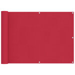 vidaXL Écran de balcon 75 x 300 cm Tissu Oxford Rectangulaire Bordeaux
