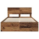 vidaXL Cadre de lit Bois ancien 150 x 200 cm Bois d'ingénierie