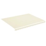 vidaXL Tissu de remplacement pour auvent Crème 4 5x3 5 m