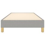 vidaXL Cadre de lit sans matelas gris clair 90x190 cm tissu