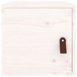 vidaXL Armoires murales 2 Pièces Blanc 31 5x30x30 cm Bois de pin massif