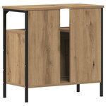 vidaXL Armoire lavabo de salle de bain chêne artisanal 60x30x60 cm